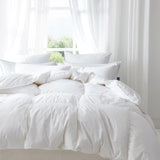 Luxury Bridal Comforter - 800 FP White Goose Down - German Milled Fabric (Hypoallergenic + RDS)