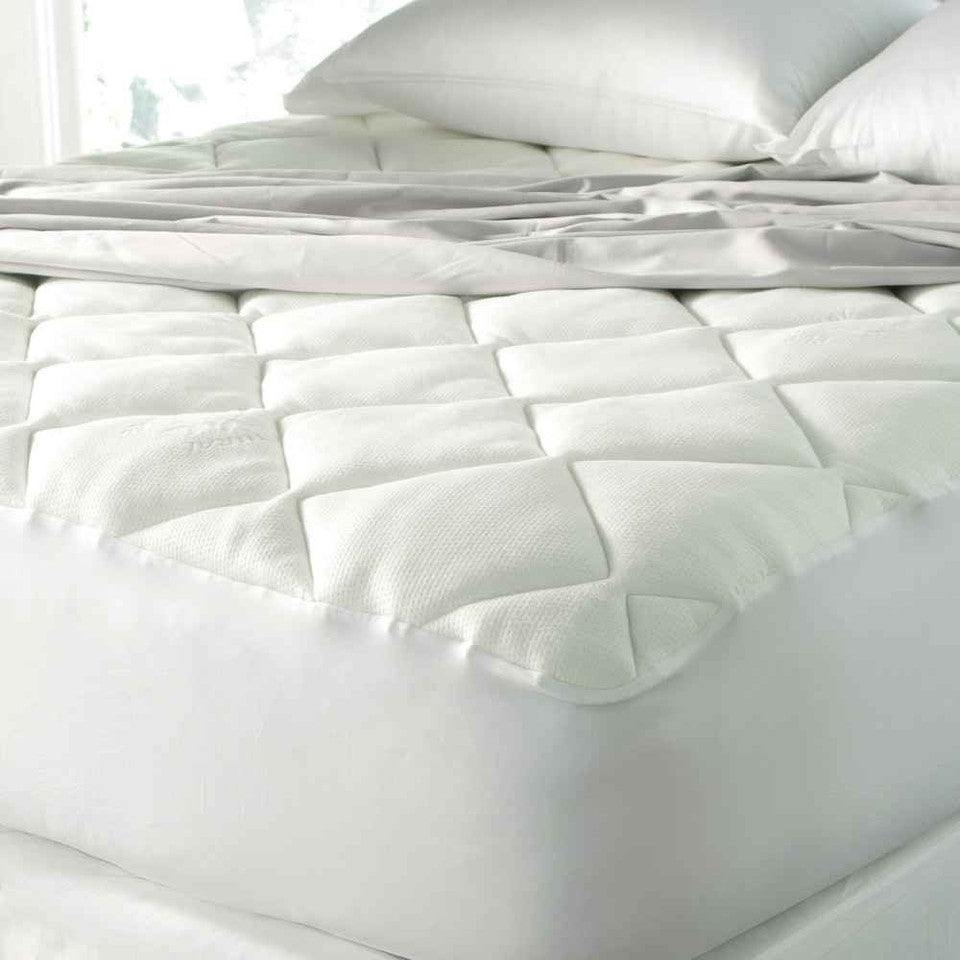 Extra Deep & Plush Rest-Fill® Down Alternative Bamboo Blend Mattress Pad with Quiet Bottom by Spa Luxe™ (Hypoallergenic) Sale