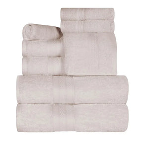 Atlas Cotton Plush Absorbent Heavyweight 8 Piece Towel Set