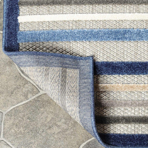 Eastyn Casual Stripe Geometric Area Rug Indoor Outdoor Rugs