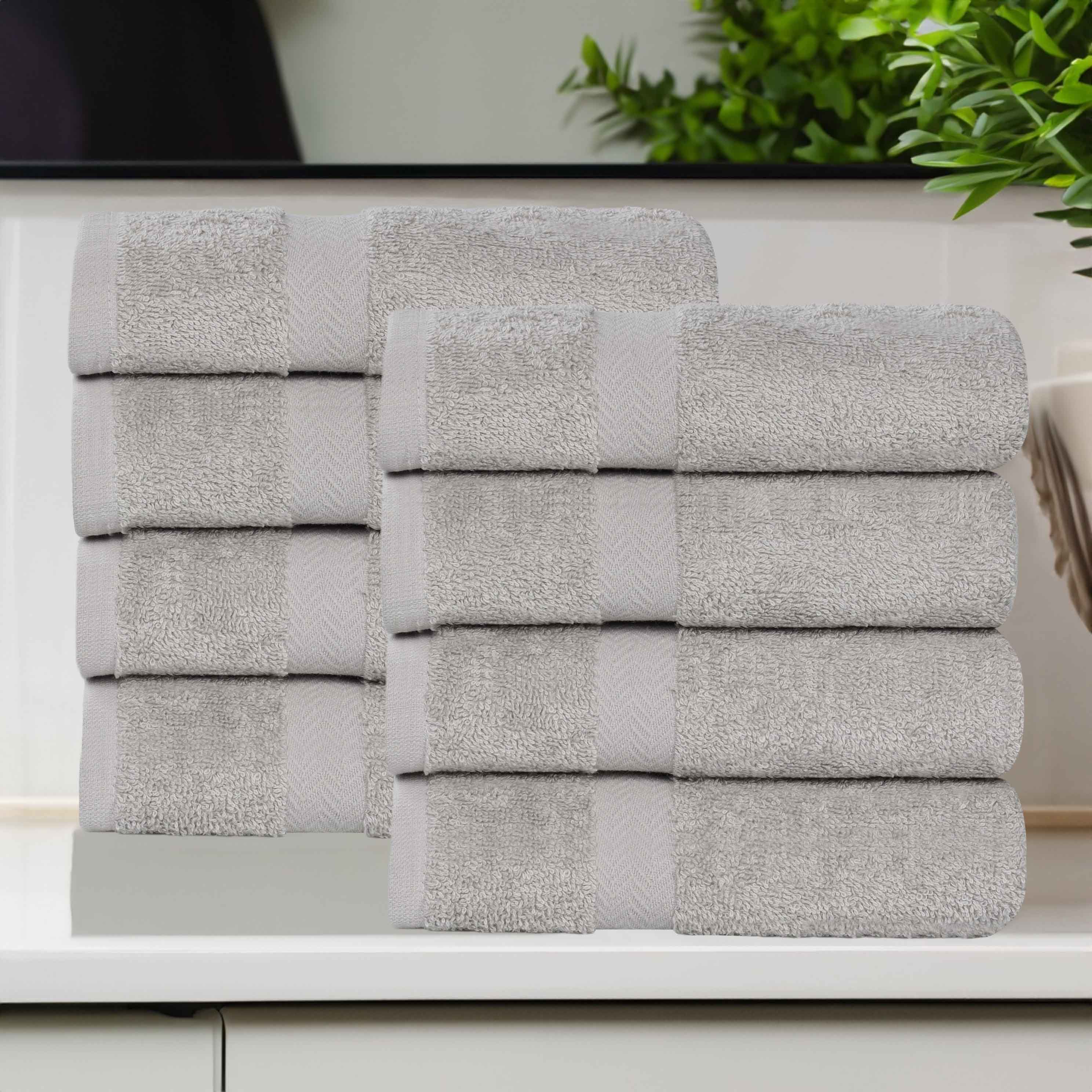 Eco-Friendly Cotton 8 Piece Hand Towel Set
