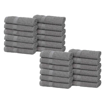 Eco-Friendly Cotton Absorbent 24-Piece Washcloth / Face Towel Set