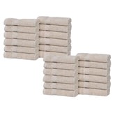 Eco-Friendly Cotton Absorbent 24-Piece Washcloth / Face Towel Set