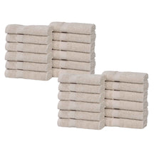 Eco-Friendly Cotton Absorbent 24-Piece Washcloth / Face Towel Set