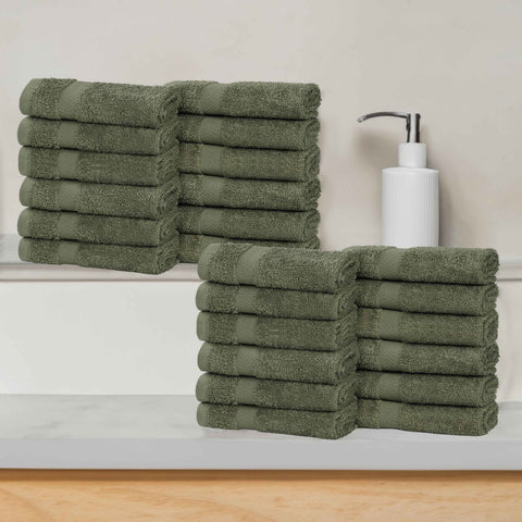 Cotton Face Towel Set 24-Piece - Franklin