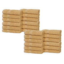 Eco-Friendly Cotton Absorbent 24-Piece Washcloth / Face Towel Set