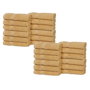 Eco-Friendly Cotton Absorbent 24-Piece Washcloth / Face Towel Set