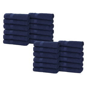Eco-Friendly Cotton Absorbent 24-Piece Washcloth / Face Towel Set