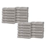 Eco-Friendly Cotton Absorbent 24-Piece Washcloth / Face Towel Set