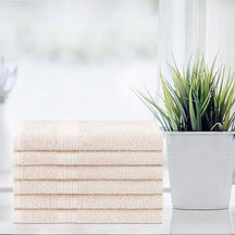 Eco-Friendly Ring Spun Cotton 6 Piece Hand Towel Set