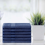 Eco-Friendly Ring Spun Cotton 6 Piece Hand Towel Set