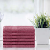 Eco-Friendly Ring Spun Cotton 6 Piece Hand Towel Set