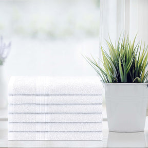 Eco-Friendly Ring Spun Cotton 6 Piece Hand Towel Set