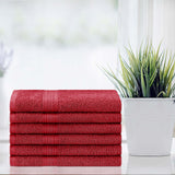 Eco-Friendly Ring Spun Cotton 6 Piece Hand Towel Set