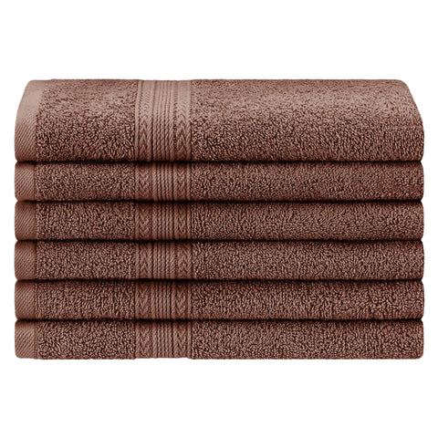 Eco-Friendly Ring Spun Cotton 6 Piece Hand Towel Set