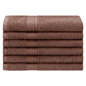 Eco-Friendly Ring Spun Cotton 6 Piece Hand Towel Set