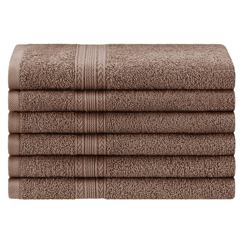 Eco-Friendly Ring Spun Cotton 6 Piece Hand Towel Set