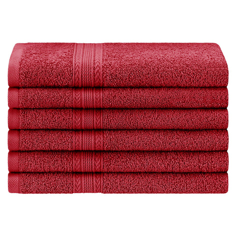 Eco-Friendly Ring Spun Cotton 6 Piece Hand Towel Set