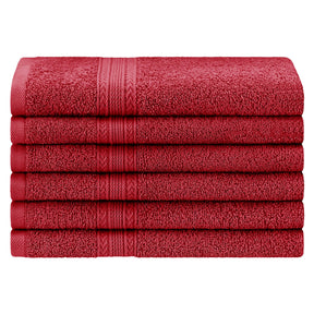 Eco-Friendly Ring Spun Cotton 6 Piece Hand Towel Set