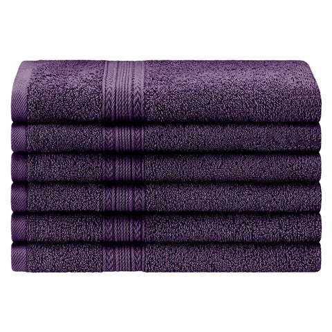 Eco-Friendly Ring Spun Cotton 6 Piece Hand Towel Set