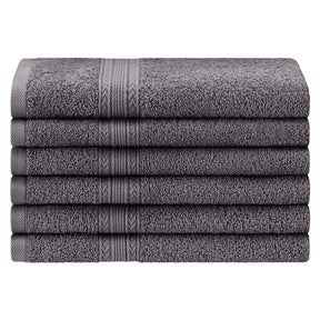 Eco-Friendly Ring Spun Cotton 6 Piece Hand Towel Set