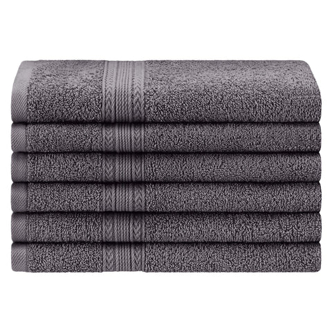 Eco-Friendly Ring Spun Cotton 6 Piece Hand Towel Set