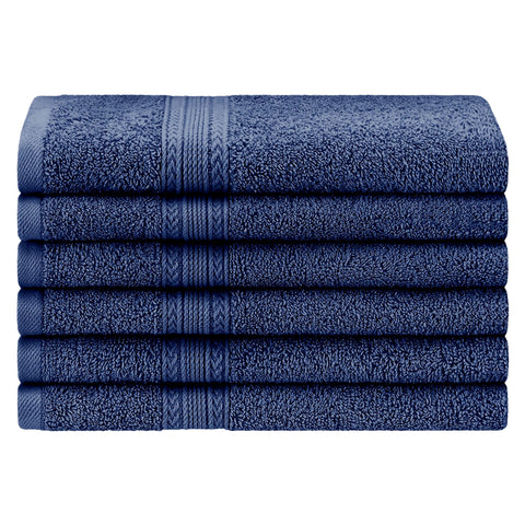 Eco-Friendly Ring Spun Cotton 6 Piece Hand Towel Set
