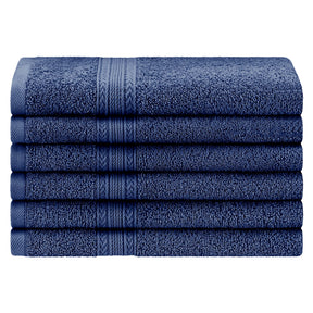 Eco-Friendly Ring Spun Cotton 6 Piece Hand Towel Set