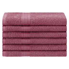 Eco-Friendly Ring Spun Cotton 6 Piece Hand Towel Set