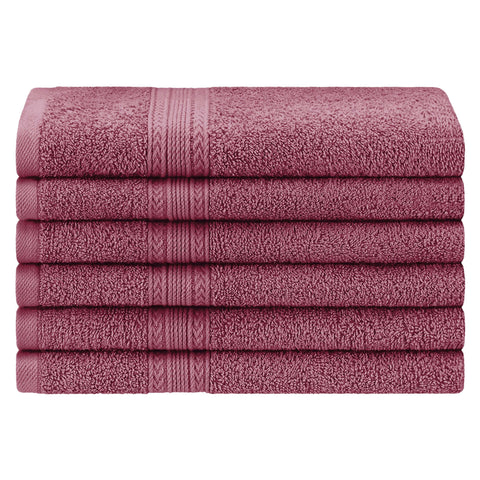 Eco-Friendly Ring Spun Cotton 6 Piece Hand Towel Set