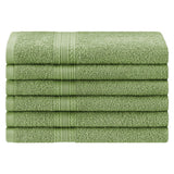 Eco-Friendly Ring Spun Cotton 6 Piece Hand Towel Set
