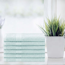Eco-Friendly Ring Spun Cotton 6 Piece Hand Towel Set