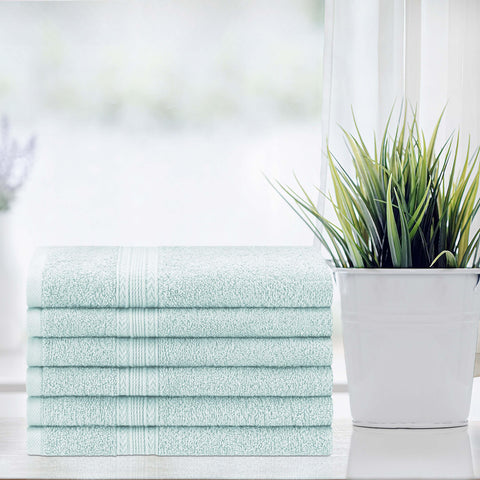 Eco-Friendly Ring Spun Cotton 6 Piece Hand Towel Set
