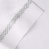 100% Egyptian Cotton 1000 Thread Count Embroidered Pillowcase Set