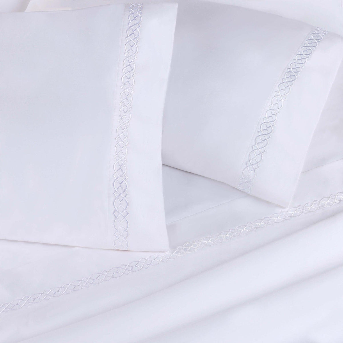 Egyptian Cotton 1000 Thread Count Solid Pillowcase Set