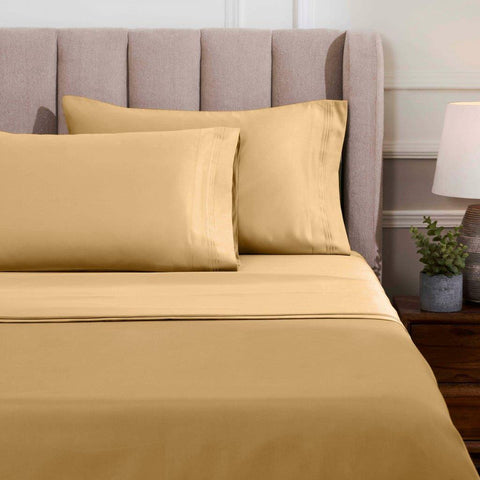 Egyptian Cotton Bed Sheets 1500 Thread Count Sateen Deep Pocket