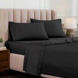 Egyptian Cotton Sateen Sheet Set 1500 Thread Count Black
