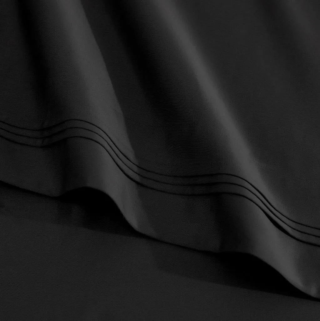 Egyptian Cotton 1500 Thread Count Eco-Friendly Solid Sheet Set Black