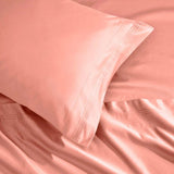 Egyptian Cotton 1500 Thread Count Eco-Friendly Solid Sheet Set Dusted Rose