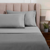 Egyptian Cotton Sateen Sheet Set 1500 Thread Count Grey