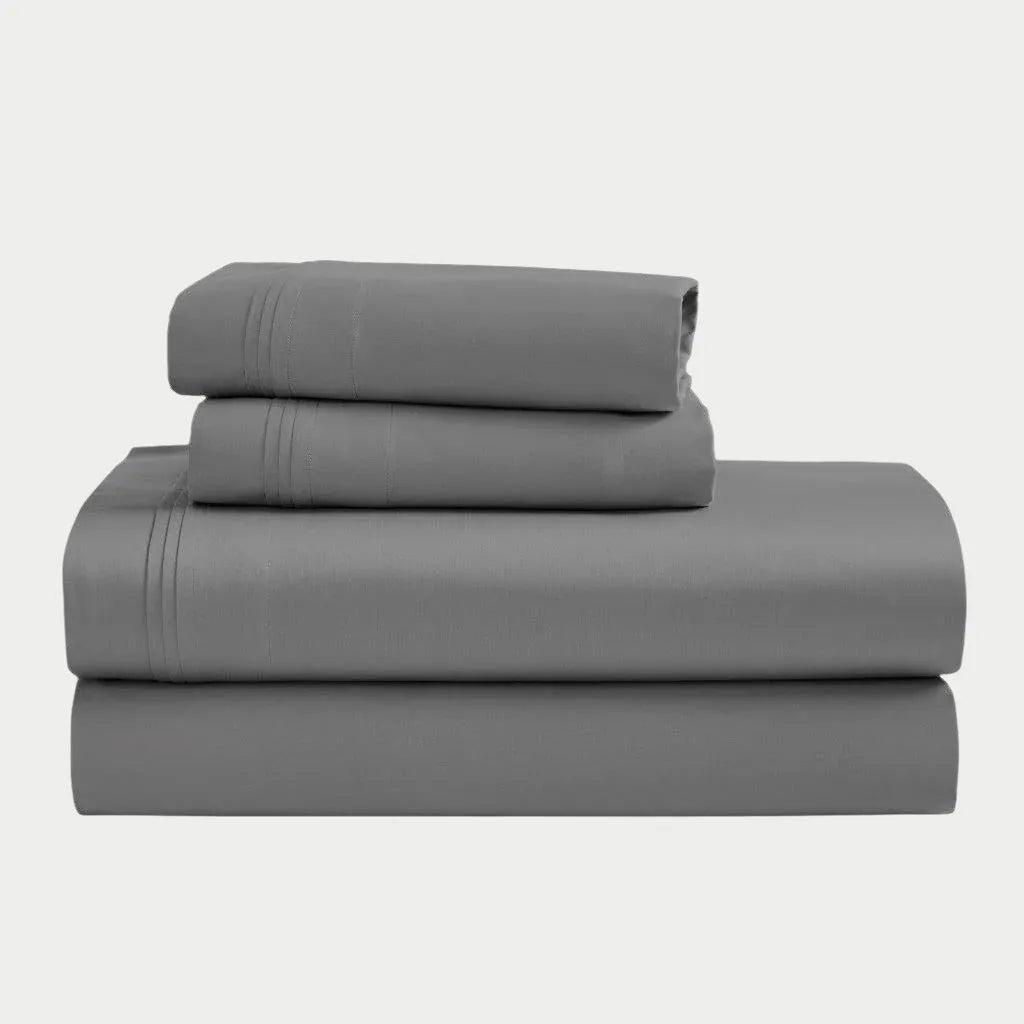 Egyptian Cotton 1500 Thread Count Eco-Friendly Solid Sheet Set Grey