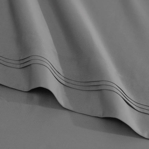 Egyptian Cotton Sateen Sheet Set 1500 Thread Count Grey
