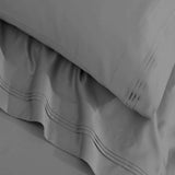 Egyptian Cotton Sateen Sheet Set 1500 Thread Count Grey