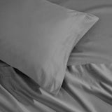 Egyptian Cotton Sateen Sheet Set 1500 Thread Count Grey