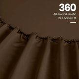 Egyptian Cotton 1500 Thread Count Eco-Friendly Solid Sheet Set Mocha