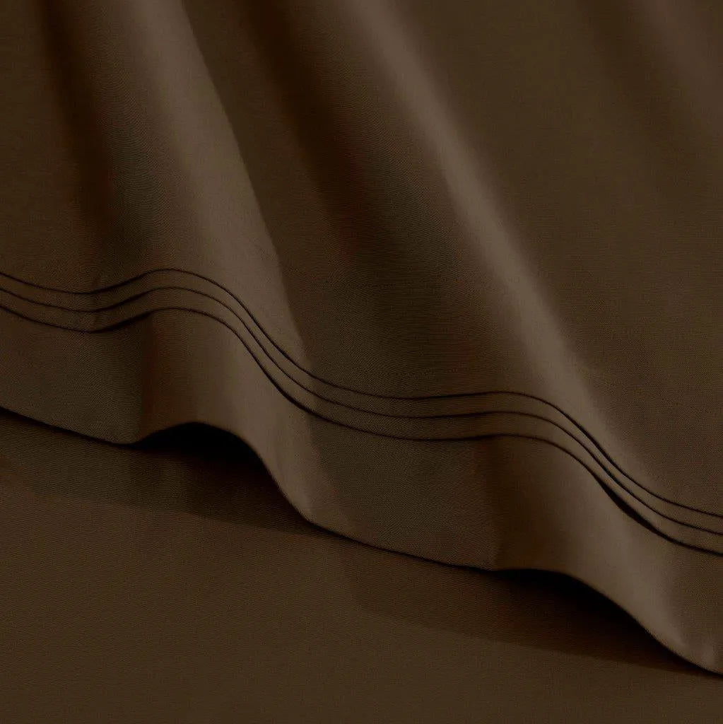 Egyptian Cotton 1500 Thread Count Eco-Friendly Solid Sheet Set Mocha