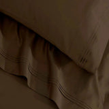 Egyptian Cotton Sateen Sheet Set 1500 Thread Count Mocha