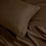 Egyptian Cotton Sateen Sheet Set 1500 Thread Count Mocha