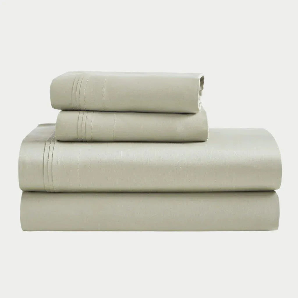 Egyptian Cotton 1500 Thread Count Eco-Friendly Solid Sheet Set Sage