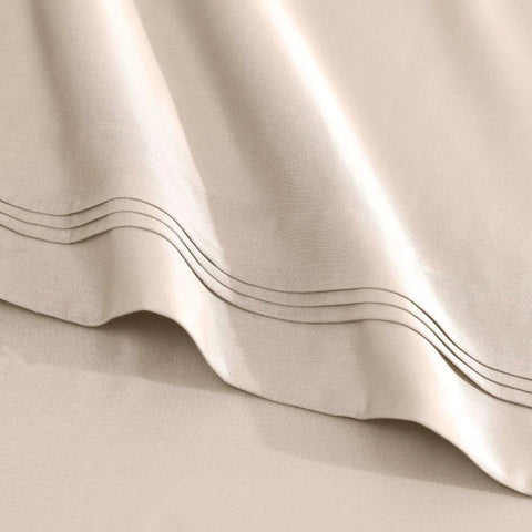 Egyptian Cotton Sateen Sheet Set 1500 Thread Count Ivory